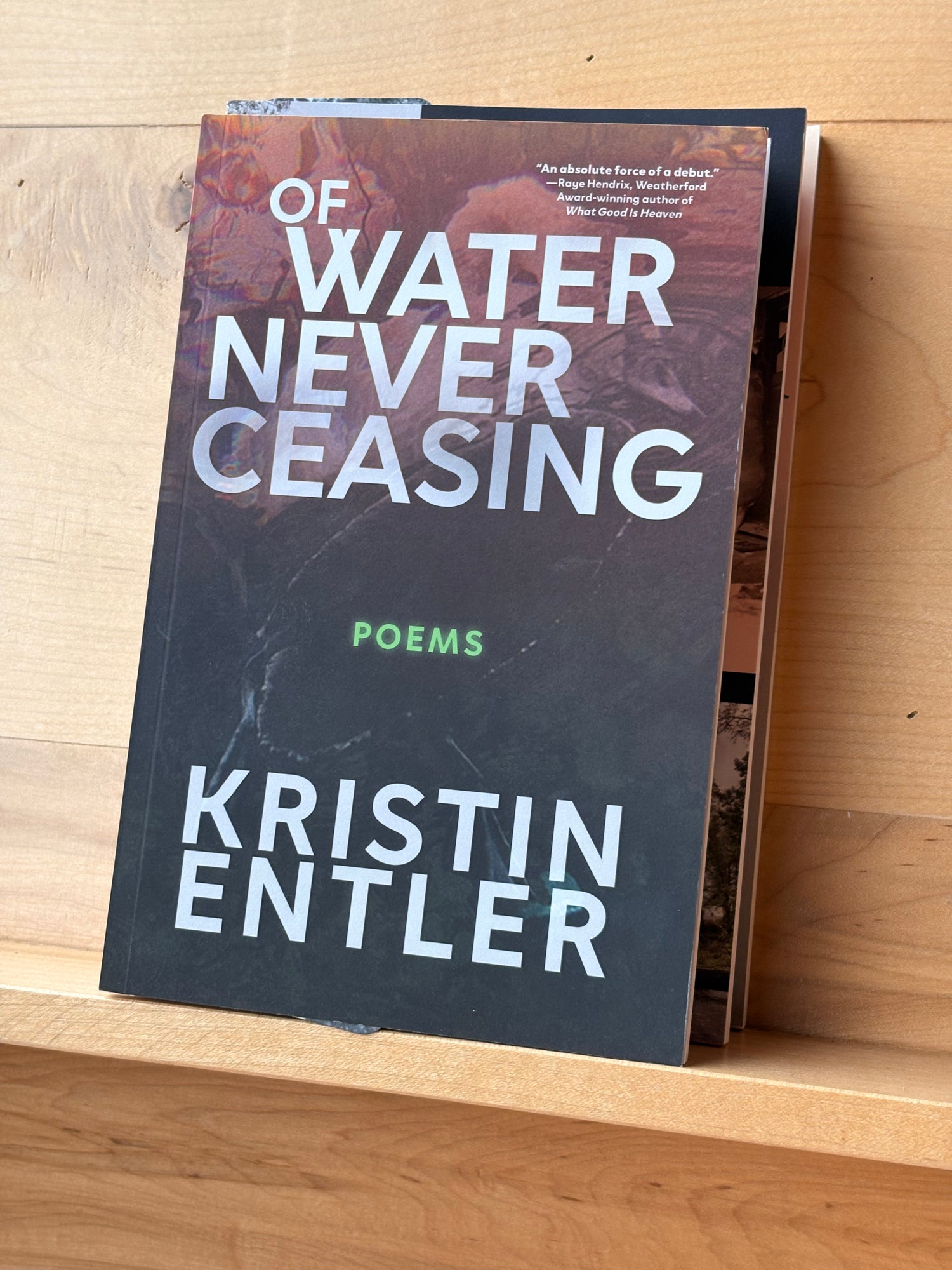 Paperback copies of OF WATER NEVER CEASING and What the River Was from Loblolly Press's Of Water bundle