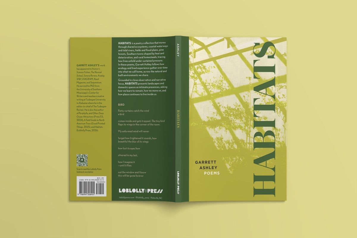 Loblolly Press Habitats book cover featuring abstract illustrations of various natural environments and ecosystems.
