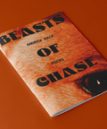 Cover image of "Beasts of Chase," a book from Loblolly Press's 2025 collection, featuring abstract artwork and bold typography.