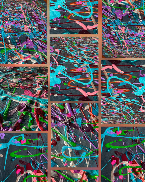 Open book titled "Of Water Never Ceasing" by Loblolly Press, showing pages with poetic text on a wooden table.